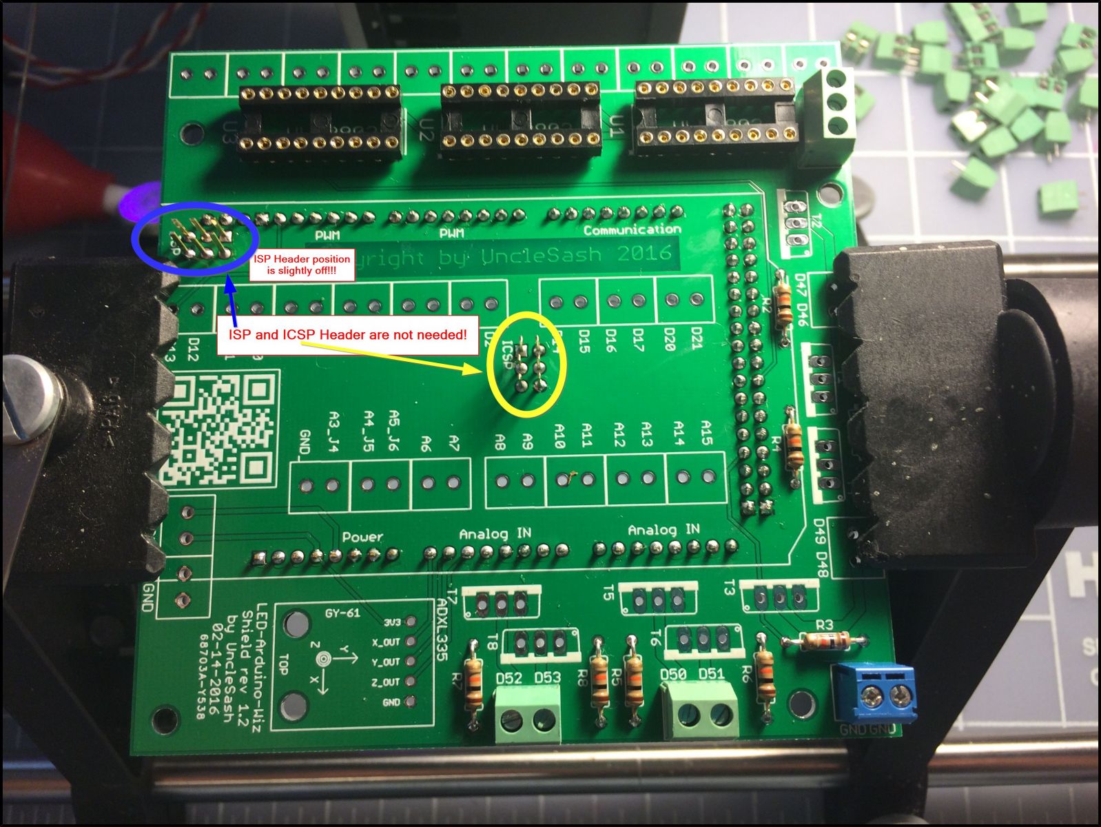 LED-Arduiono-Wiz - Solder Step 7 - 2Pin Screw Terminal