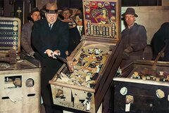 Pinball Police in New York, 1949